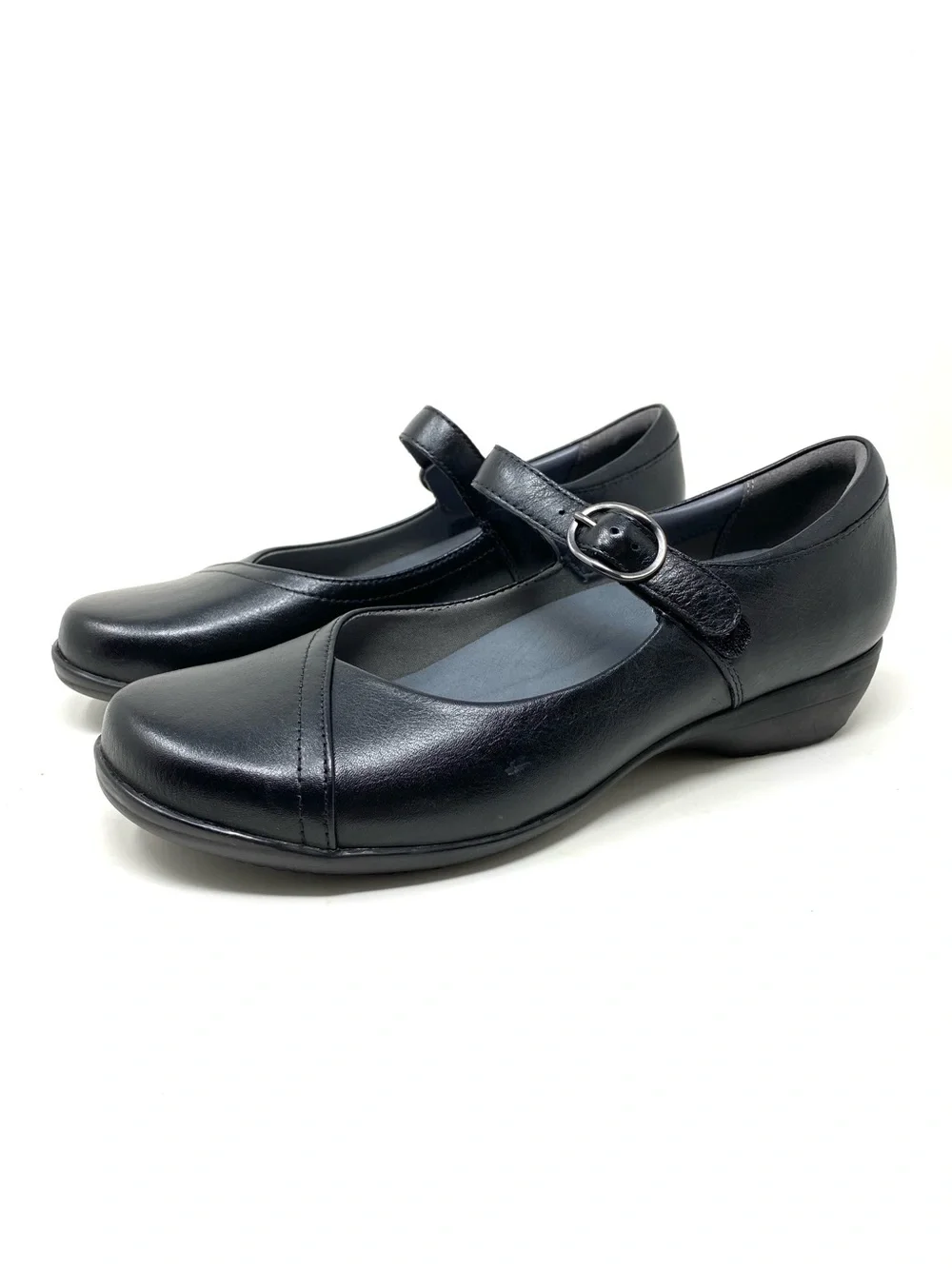 Dansko Fawna Black Leather Mary Jane shoe